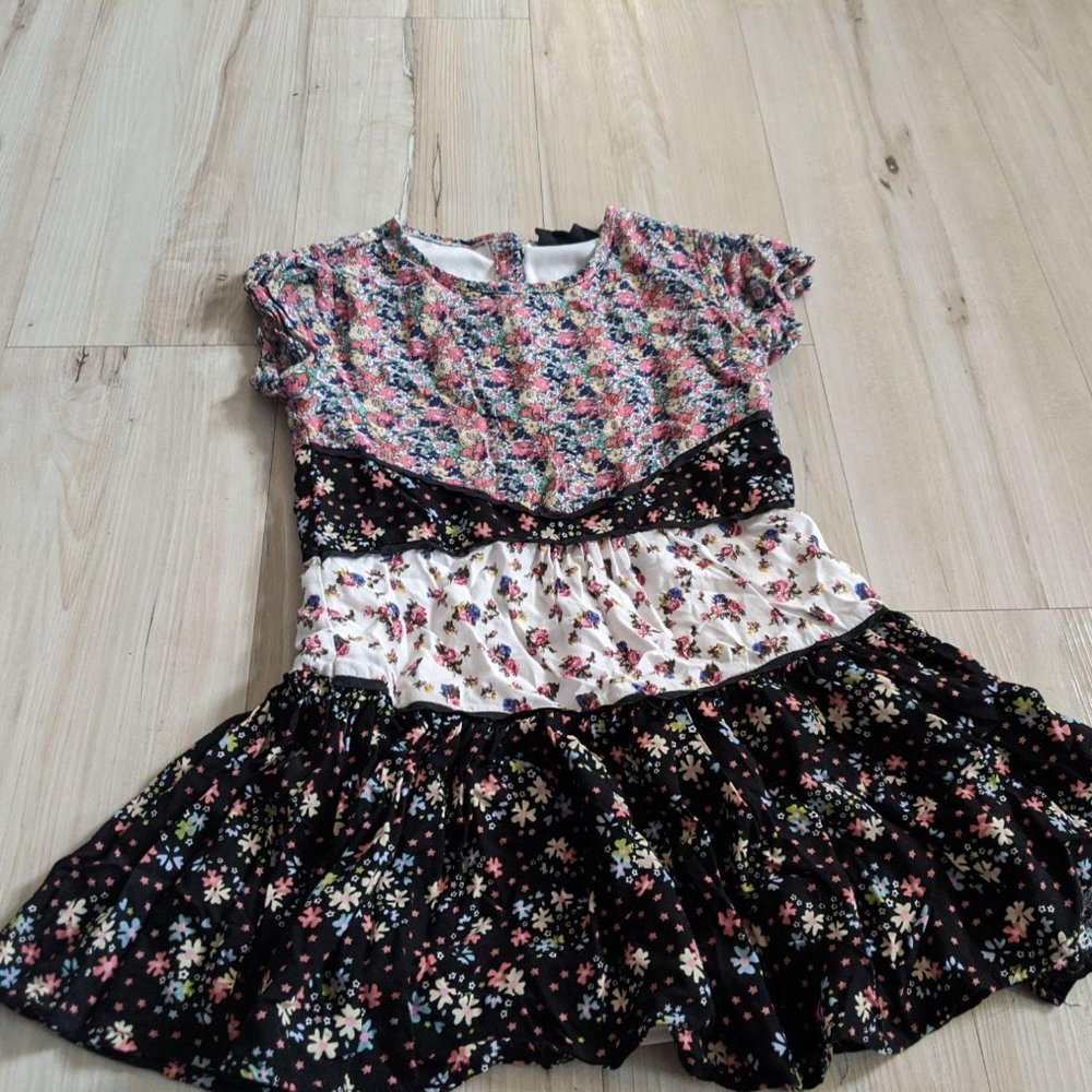 Kidpik girl spring flower dress sz‎ 4 youth summer